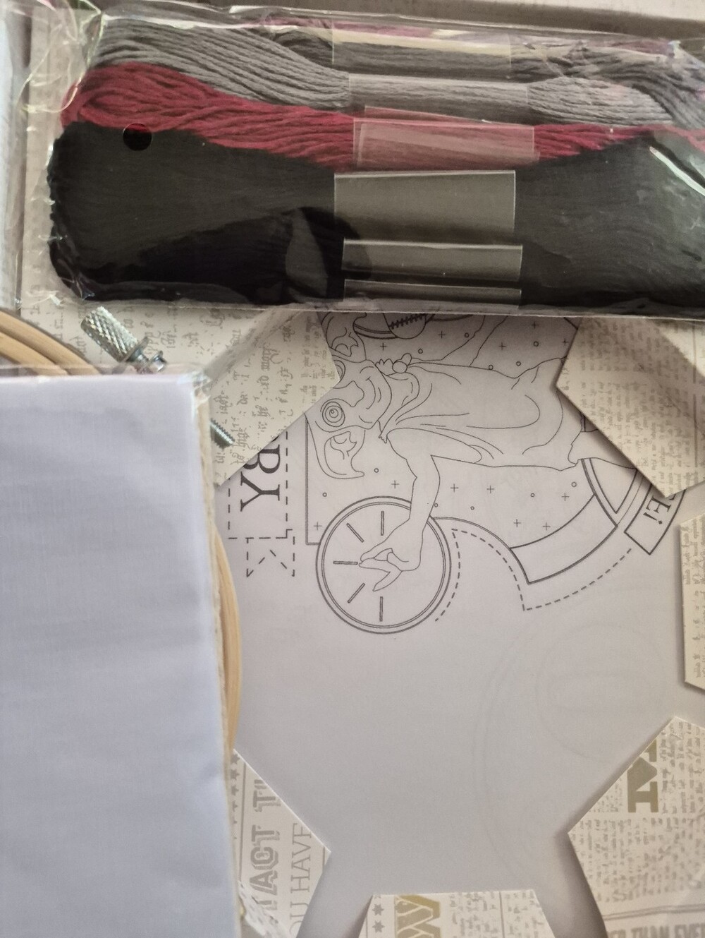 Harry Potter Embroidery Kit that includes Book, Fabric,  iron on transfers - Picture 5 of 7